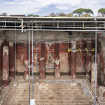 Frieze at the House of Thiasus in Pompeii, Italy.